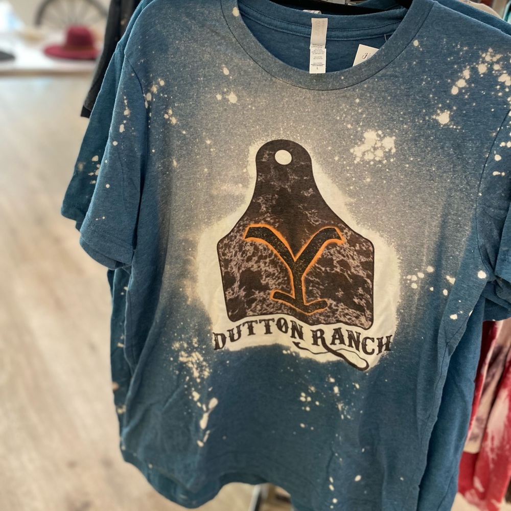 Yellowstone Dutton ranch bleached tshirt